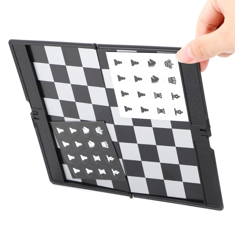 Pocket Folding Chess Set for the Plane