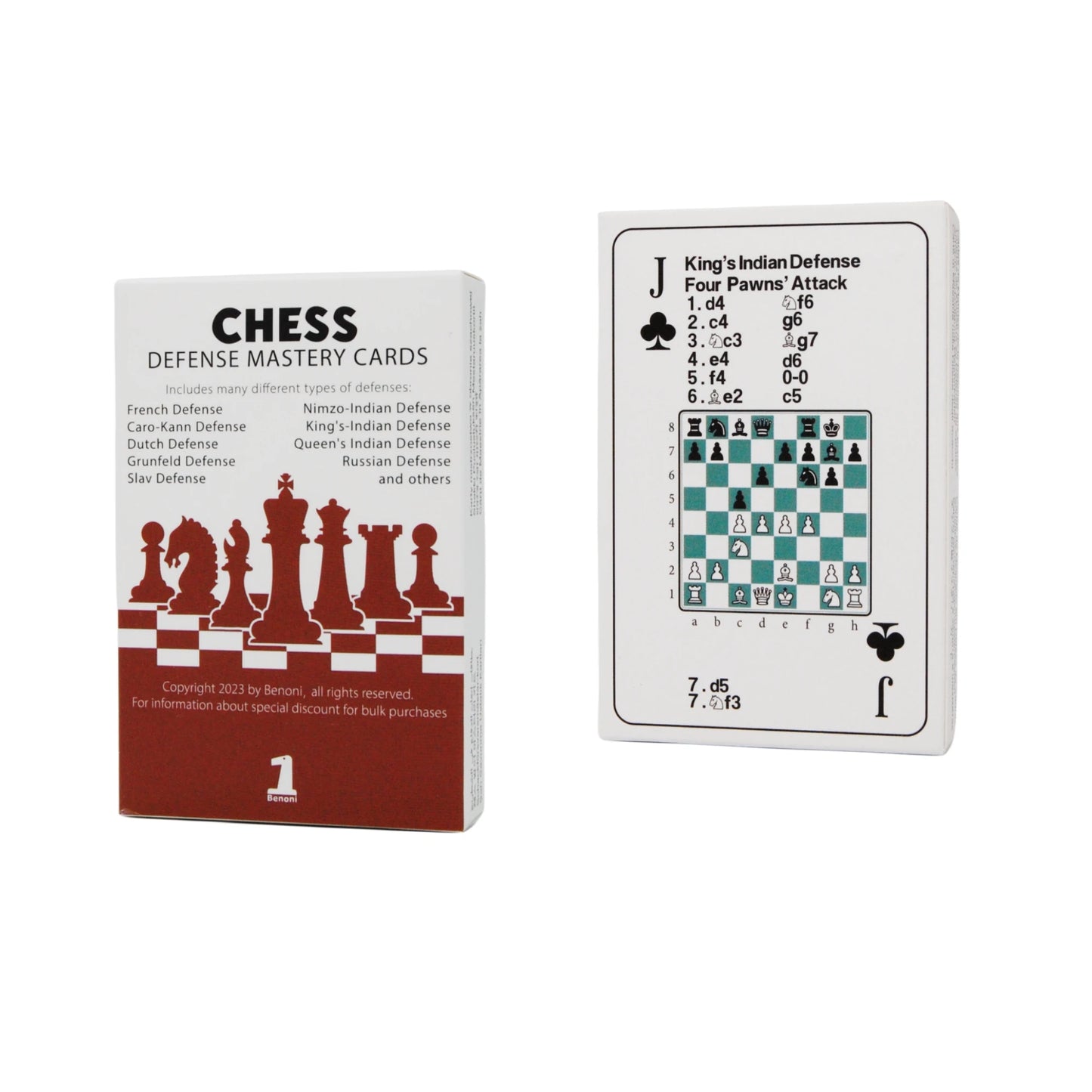 Chess Opening Cards -  Best gift for chess lovers to study chess strategy, tactics and opening moves